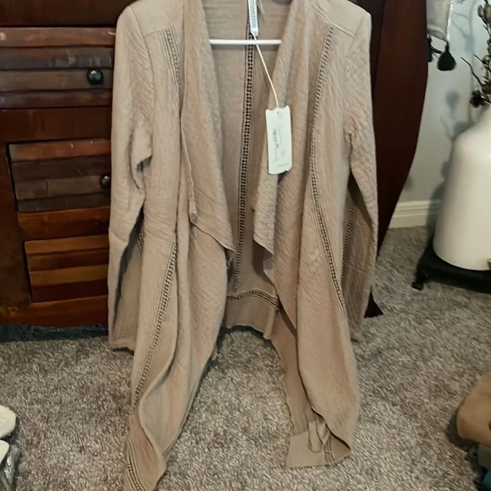 NWT Mono Reno Drape Cardigan - Picture 3 of 4
